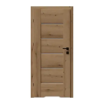 Drzwi Auri 0 przylgowe lewe 80 cm WC z podcięciem wentylacyjnym, 5901316119989