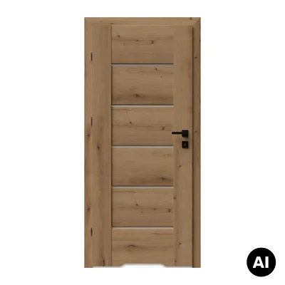 Drzwi Auri 0 przylgowe lewe 80 cm WC z podcięciem wentylacyjnym, 5901316119989