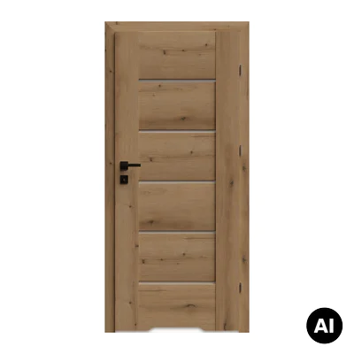 Drzwi Auri 0 przylgowe prawe 70 cm WC z podcięciem wentylacyjnym, 5901316119958