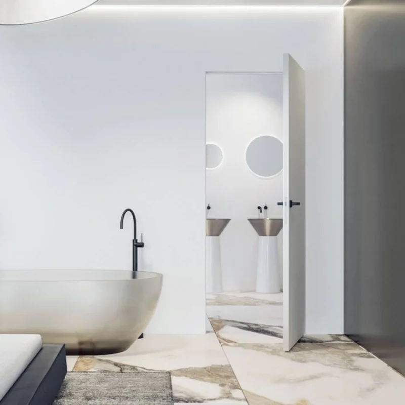 Zestaw Drzwi ukryte + Ościeżnica Sara Uni Prawe 60 cm do m