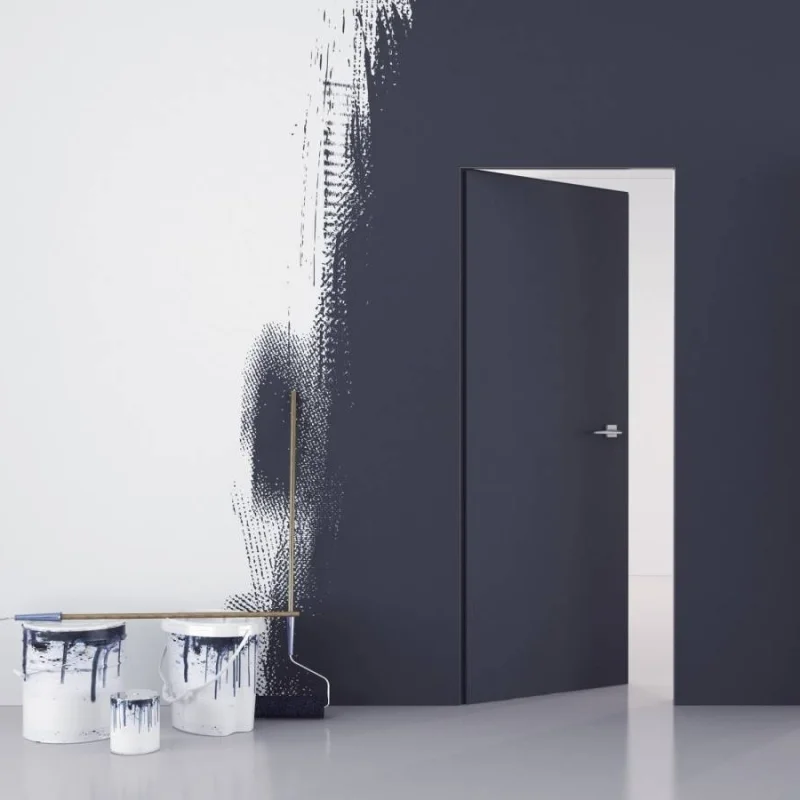 Zestaw Drzwi ukryte + Ościeżnica Sara Uni Prawe 70 cm do m