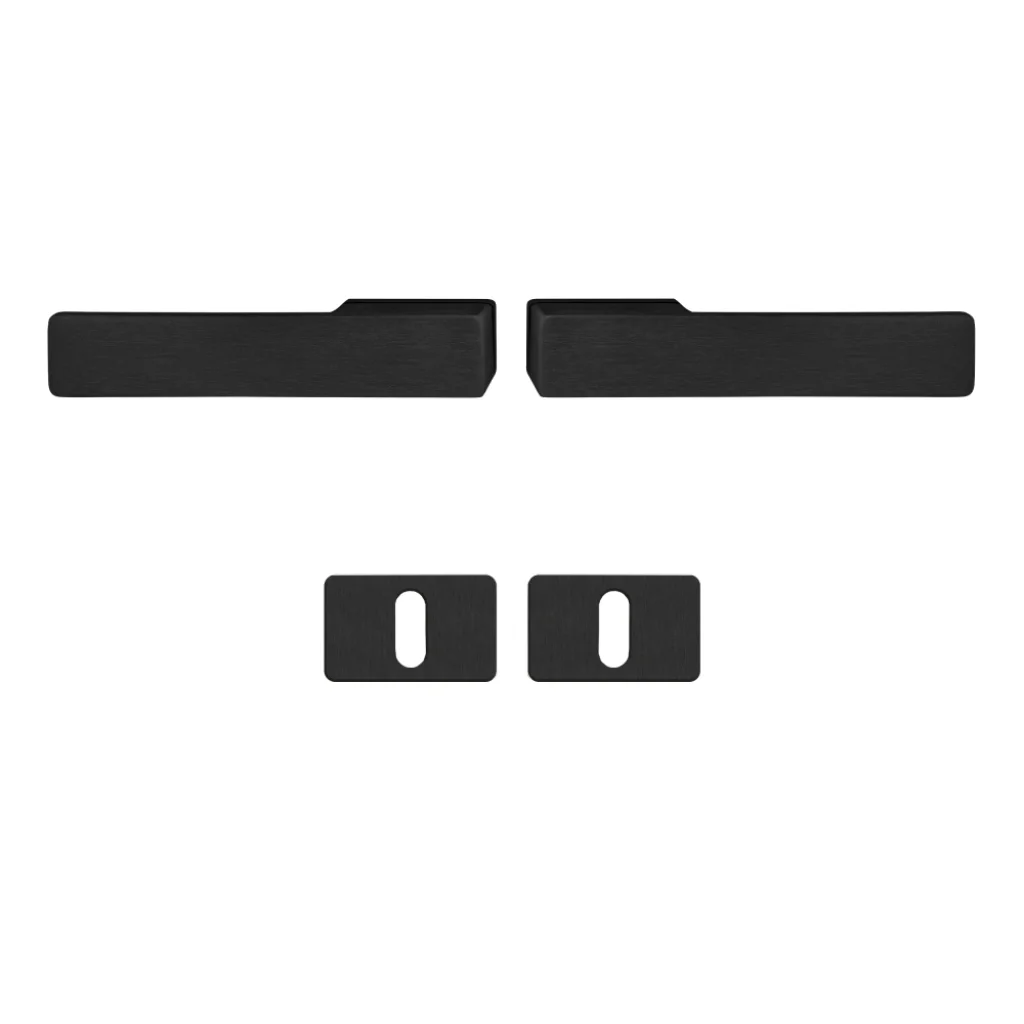 Klamka Libera Czarna klamko + klamka + rozeta WK, 5907505414835, Klamka, Libera, Axa