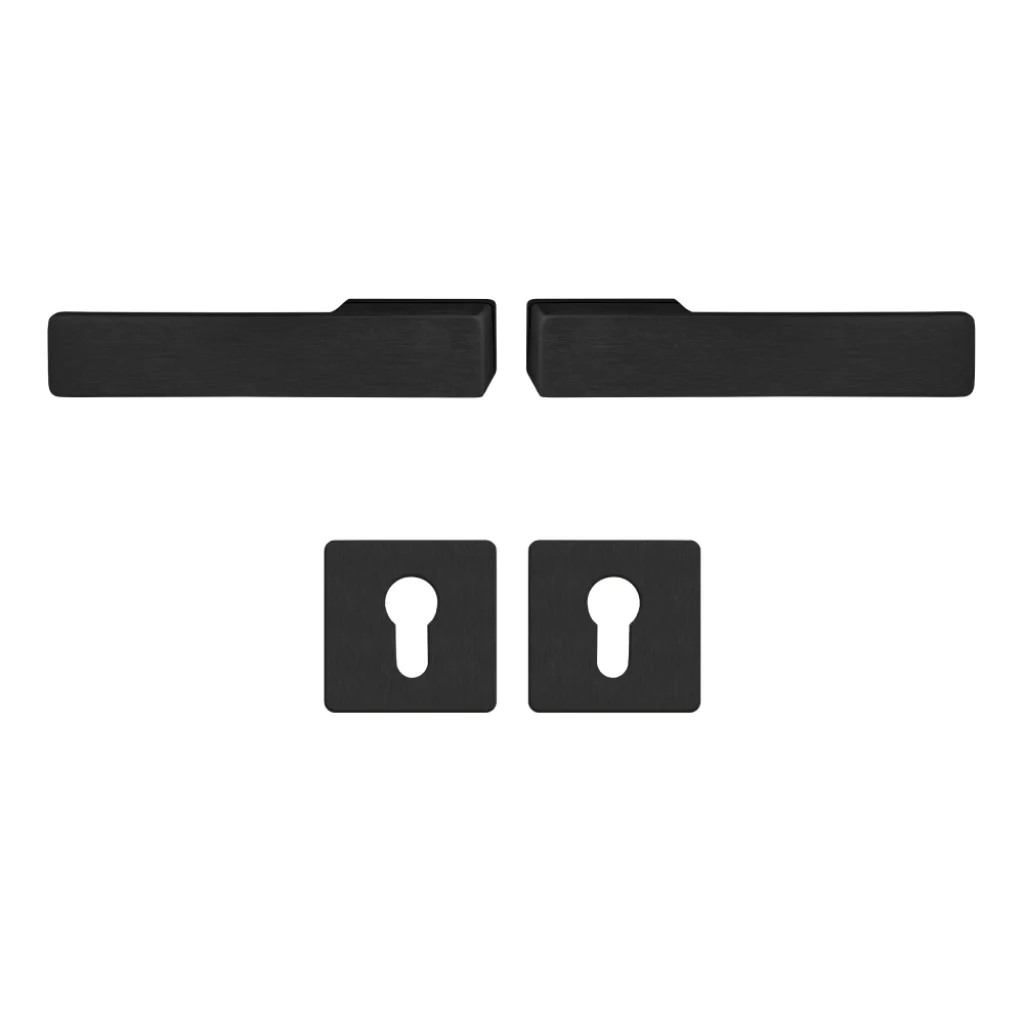 Klamka Libera Czarna klamko + klamka + rozeta WB, 5907505414811, Klamka, Libera, Axa