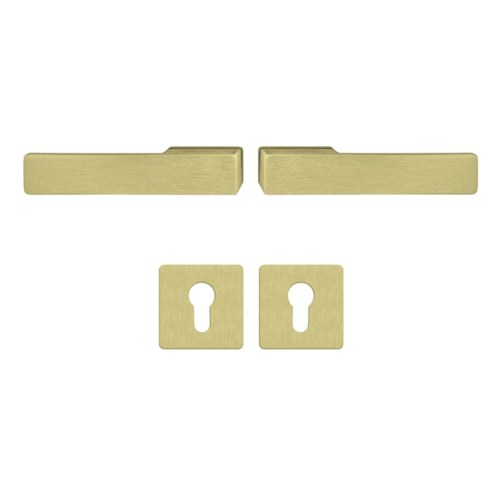 Klamka Libera Złota klamko + klamka + rozeta WB, 5907505425206, Klamka, Libera, Axa