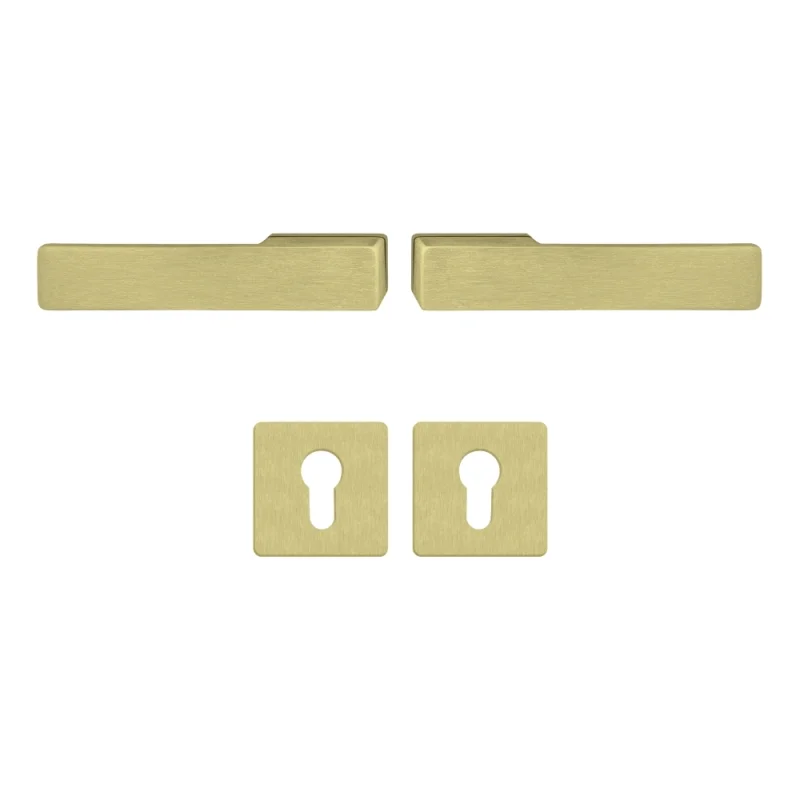 Klamka Libera Złota klamko + klamka + rozeta WB, 5907505425