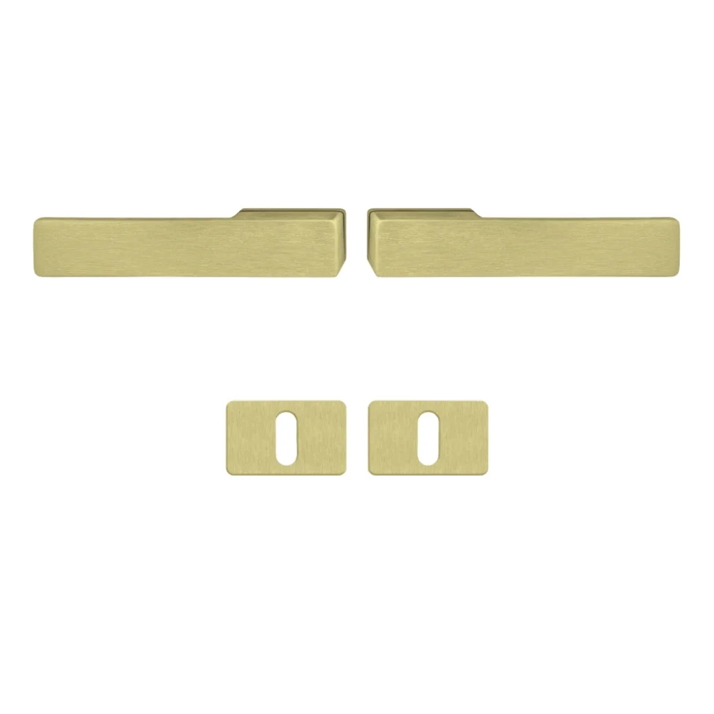 Klamka Libera Złota klamko + klamka + rozeta WK, 5907505425237, Klamka, Libera, Axa