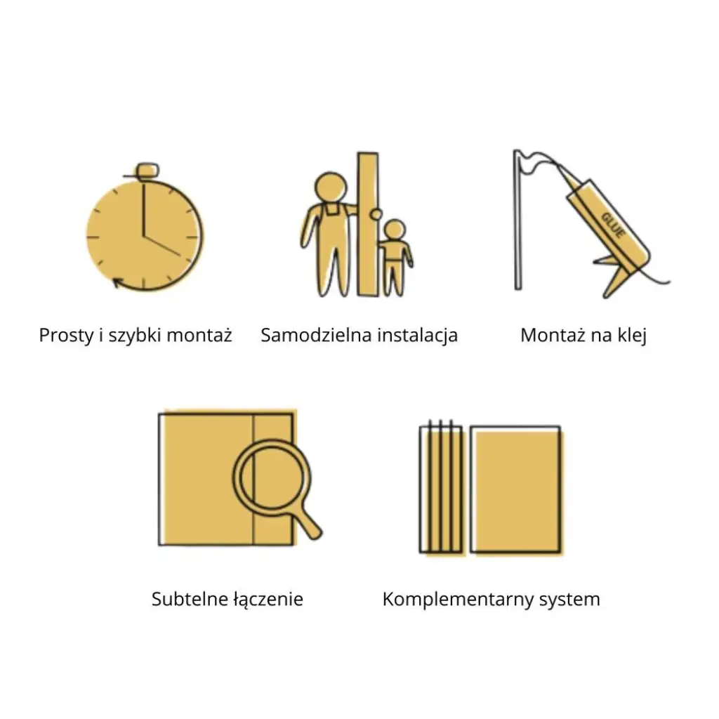Panel lamelowy Satin Cream S 148, 6073764, Lamele, Lamele ścienne MPC, Vilo