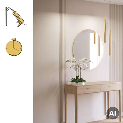 Panel lamelowy Satin Cream S 148, 6073764