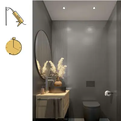 Panel lamelowy Brushed Steel S 148, 6073766