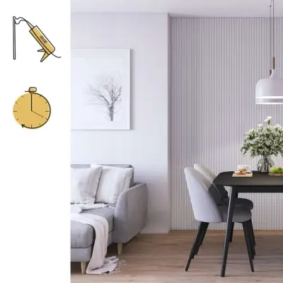 Panel lamelowy Soft White S 148, 6075089