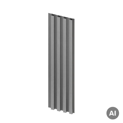 Panel lamelowy Brushed Steel M 160, 6075093