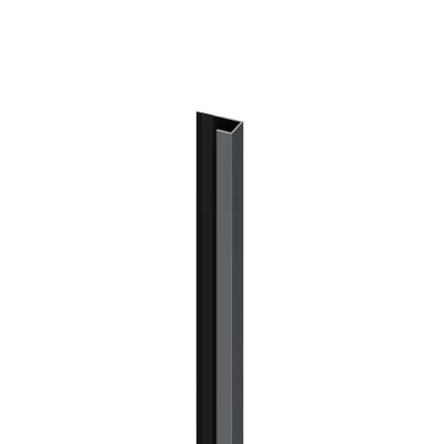 Zakończenie do lameli paneli ściennych XL Deep Grey, 6075348