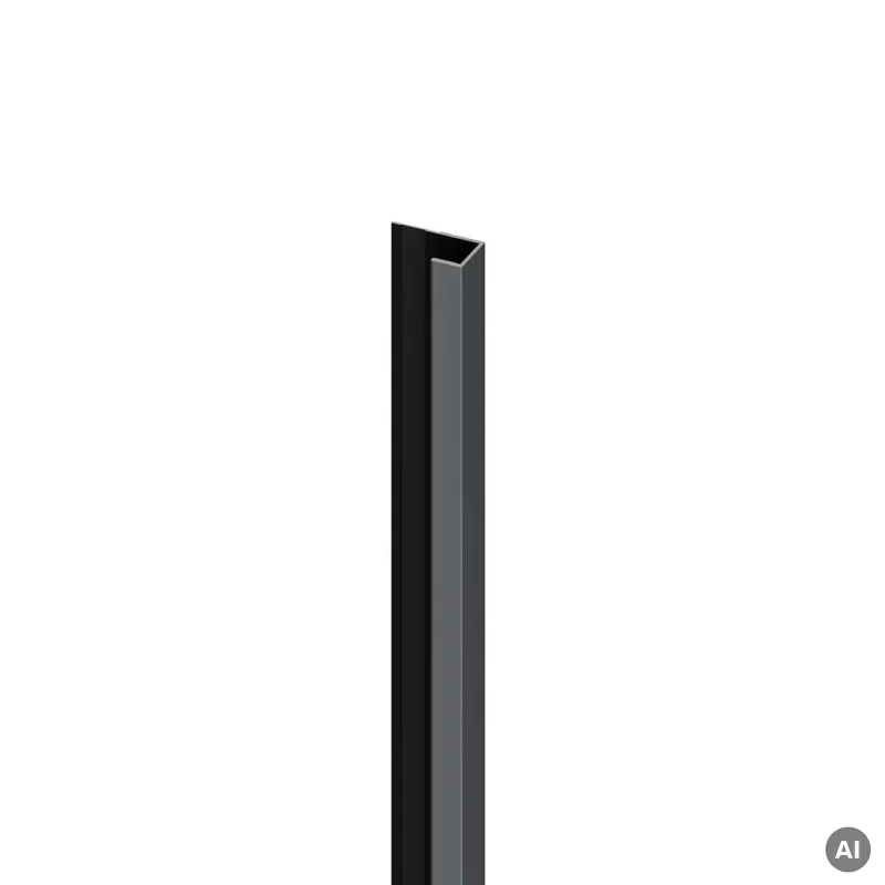 Zakończenie do lameli paneli ściennych XL Deep Grey, 60753