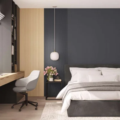 Zakończenie do lameli paneli ściennych XL Deep Grey, 6075348