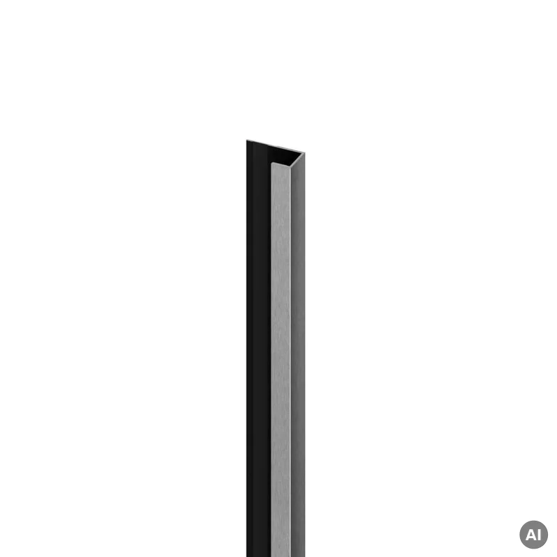 Zakończenie do lameli paneli ściennych XL Brushed Steel, 6