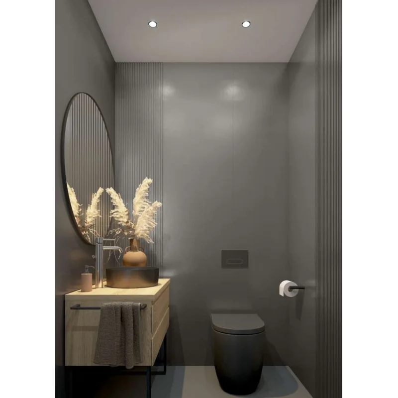 Zakończenie do lameli paneli ściennych XL Brushed Steel, 6