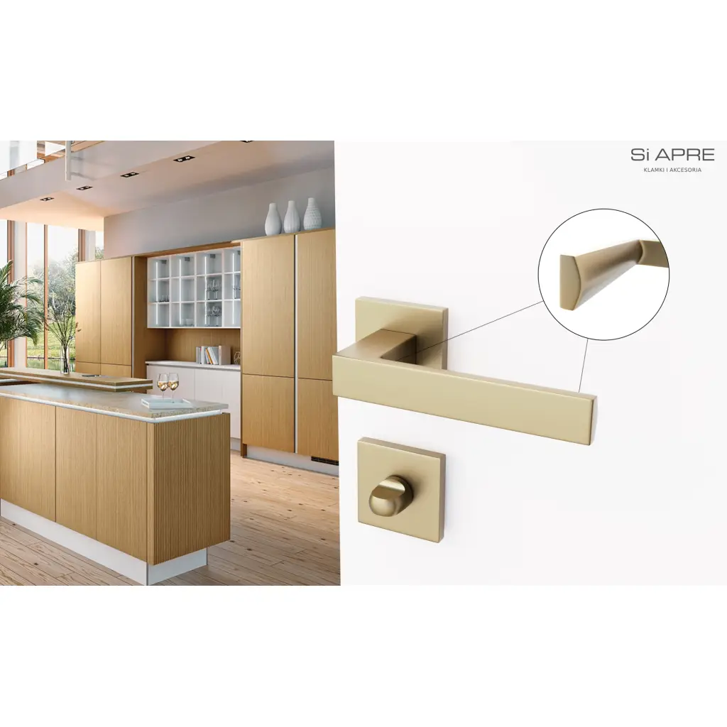 Rozety kwadratowe do WC QR59 Złota anoda, 5907609716446, Rozeta kwadratowa, Si Apre, Si Apre