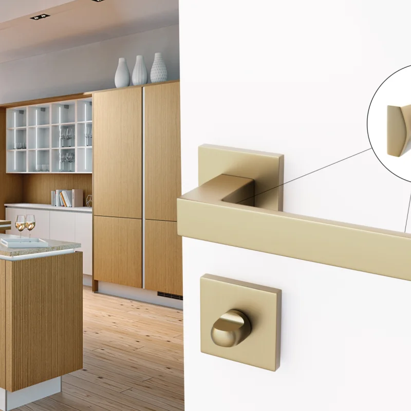 Rozety kwadratowe do WC QR59 Złota anoda, 5907609716446 - 3