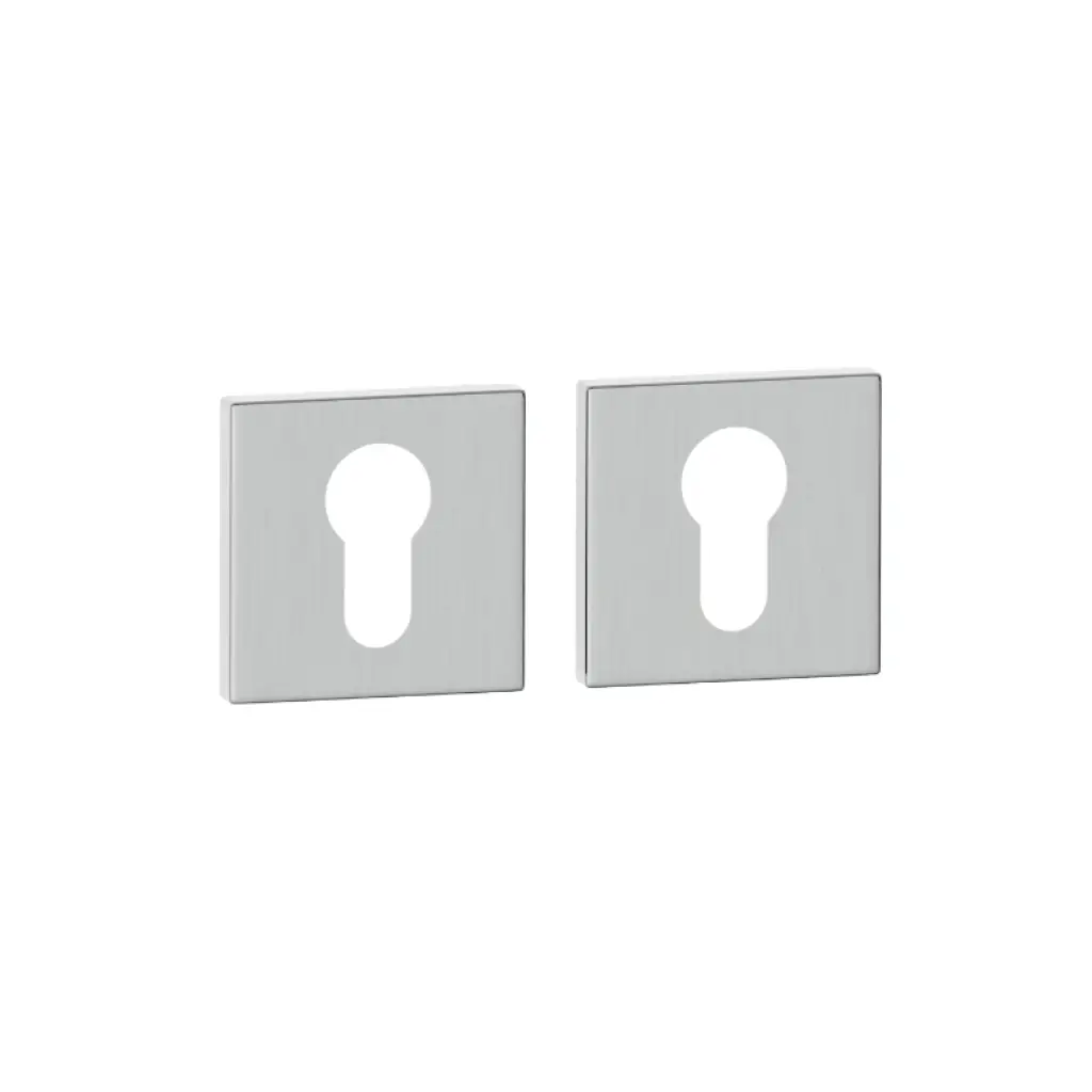 Rozety kwadratowe pod wkładkę WB QR59 Nikiel szczotkowany, 5907609713711, Rozeta kwadratowa, Si Apre, Si Apre