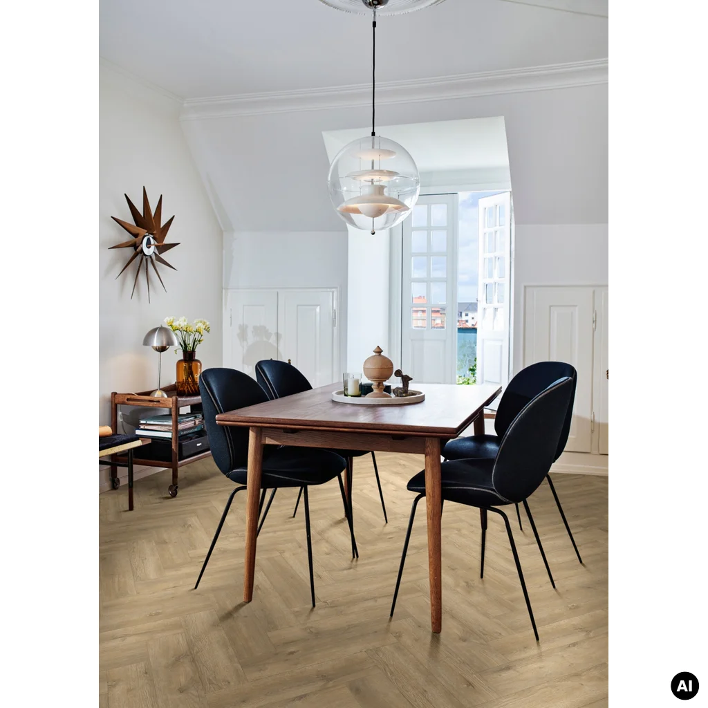 Panele winylowe Jodełka Fumo Oak 53452 Klasa 33 6 mm, 400108714, Panele winylowe, Essenza, Balterio