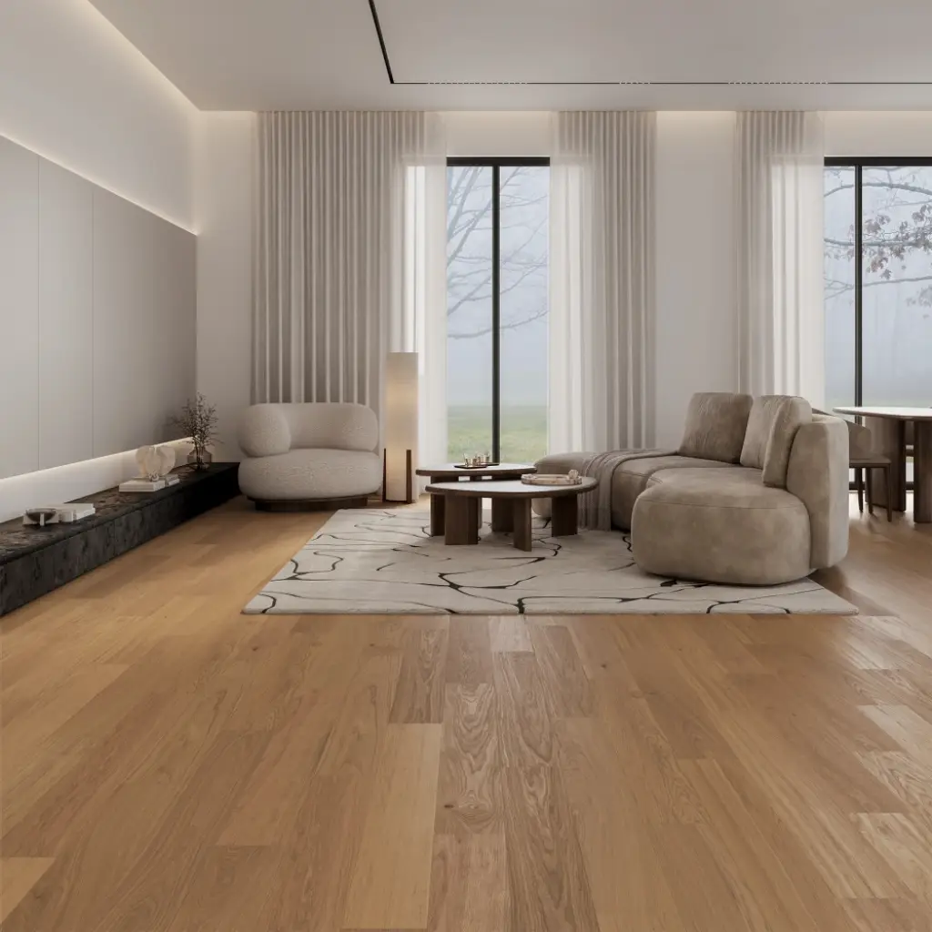 Podłoga hybrydowa Dąb Essenza 6.3 mm, HRXIHA-OSR12-SOMK01-SDB1E, Podłoga hybrydowa, Smart Wood, Barlinek