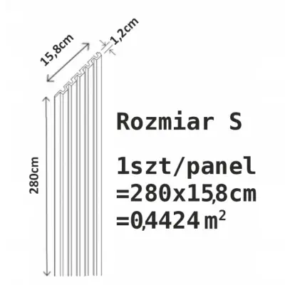 Zestaw Lamele Kaszmir Sahara Cream S 3019, Listwa startowa Lewa, Listwa zakończeniowa Prawa, 120038352, 120041161, 120041159