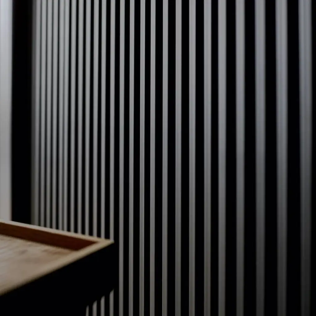 Zestaw Lamele Czarne matowe M 723, Listwa startowa lewa, Listwa zakończeniowa Prawa, 120032940, 120035909, 120035910, Zestaw, Lamele MDF, AGT