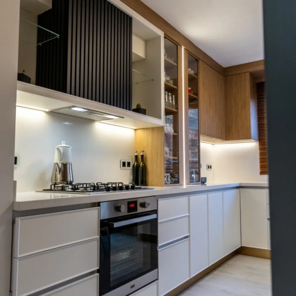 Zestaw Lamele Czarne matowe M 723, Listwa startowa lewa, Listwa zakończeniowa Prawa, 120032940, 120035909, 120035910, Zestaw, Lamele MDF, AGT