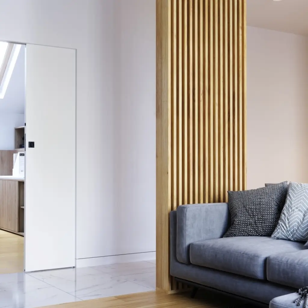 Drzwi PORTA HIDE 1.1 do systemu przesuwnego 70 cm, SPA1110S07LBP0C500H000, Drzwi wewnętrzne, System przesuwny, PORTA