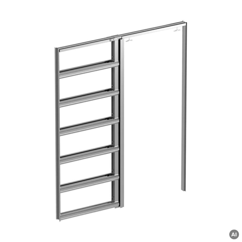 Zestaw Drzwi przesuwne Porta DECOR P 80 cm bezprzylgowe + Ościeżnica + Kaseta do systemu przesuwnego KOMPAKT, SPAP0P0S08DBI0AS0AH000, OPWPK22008DBI000060000, OPWUW0MU08000000000000, Zestaw, PORTA DECOR, PORTA