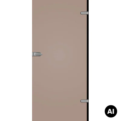 Drzwi Szklane Galla 1 decormat brąz