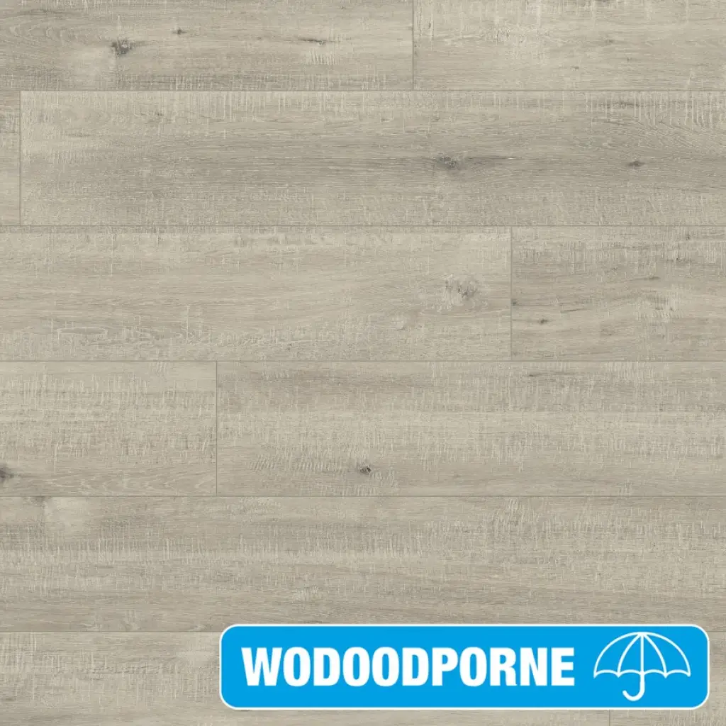 Panele Podłogowe Dąb Szary ze śladami cięcia piłą szary IM1858 AC4 8 mm, Panele podłogowe, Impressive, Quick-Step Unilin