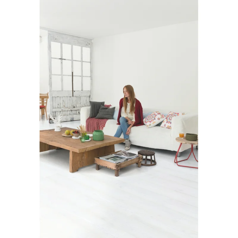 Panele Podłogowe Deski Białe IM1859 AC4 8 mm - 5