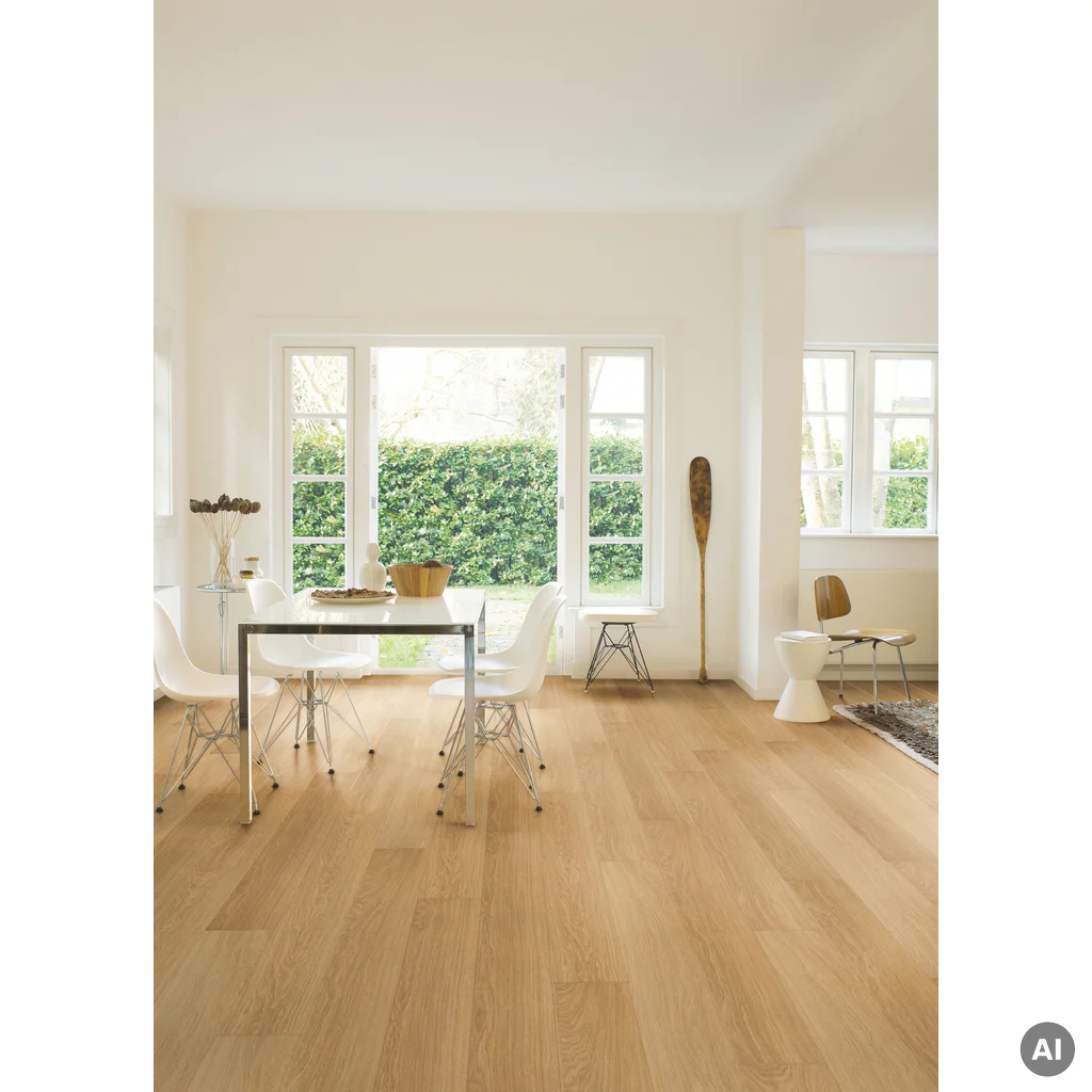 Panele Podłogowe Dąb Naturalny Satynowy IM3106 AC4 8 mm, Panele podłogowe, Impressive, Quick-Step