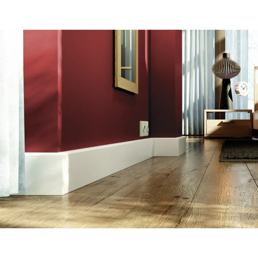 P129 biała + dąb sonoma, Listwy przypodłogowe, Linea, Ego Line