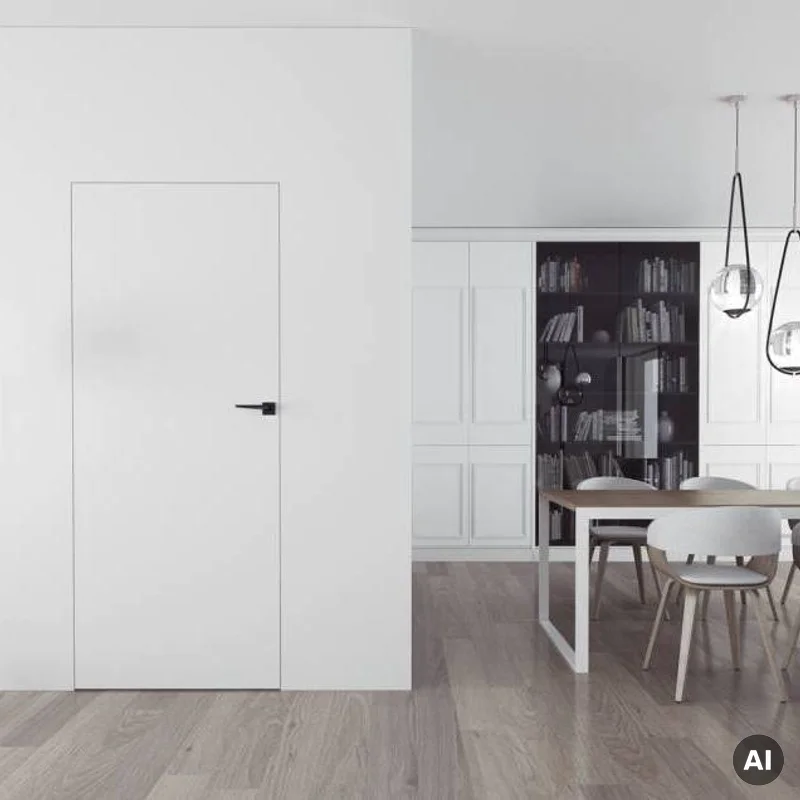 Drzwi Sara Eco 2 odwrotna przylga ukryte prawe 80 cm otwiera