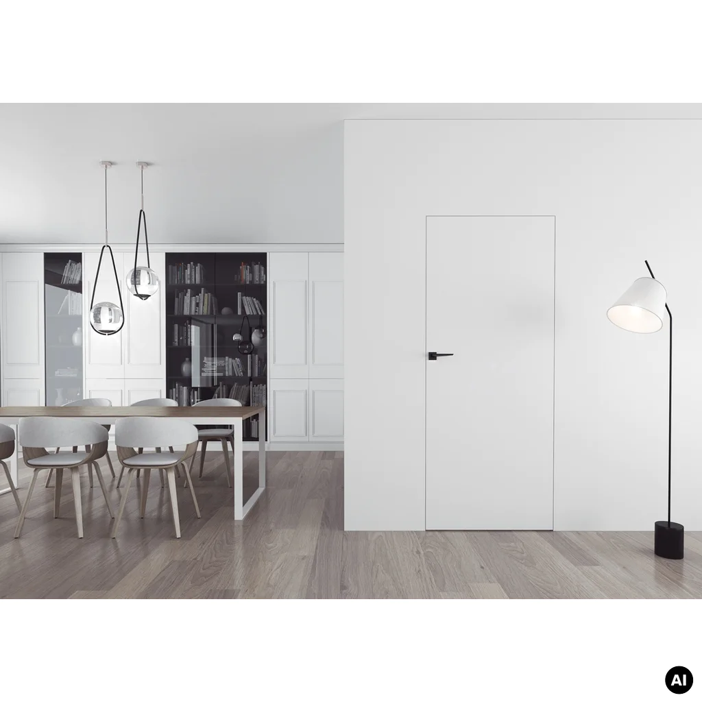 Drzwi Sara Eco 2 odwrotna przylga ukryte lewe 80 cm płyta, 5901316049828, DRE