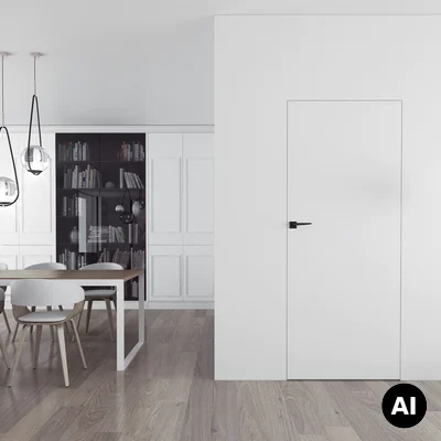 Drzwi Sara Eco 2 odwrotna przylga ukryte lewe 80 cm płyta, 5901316049828