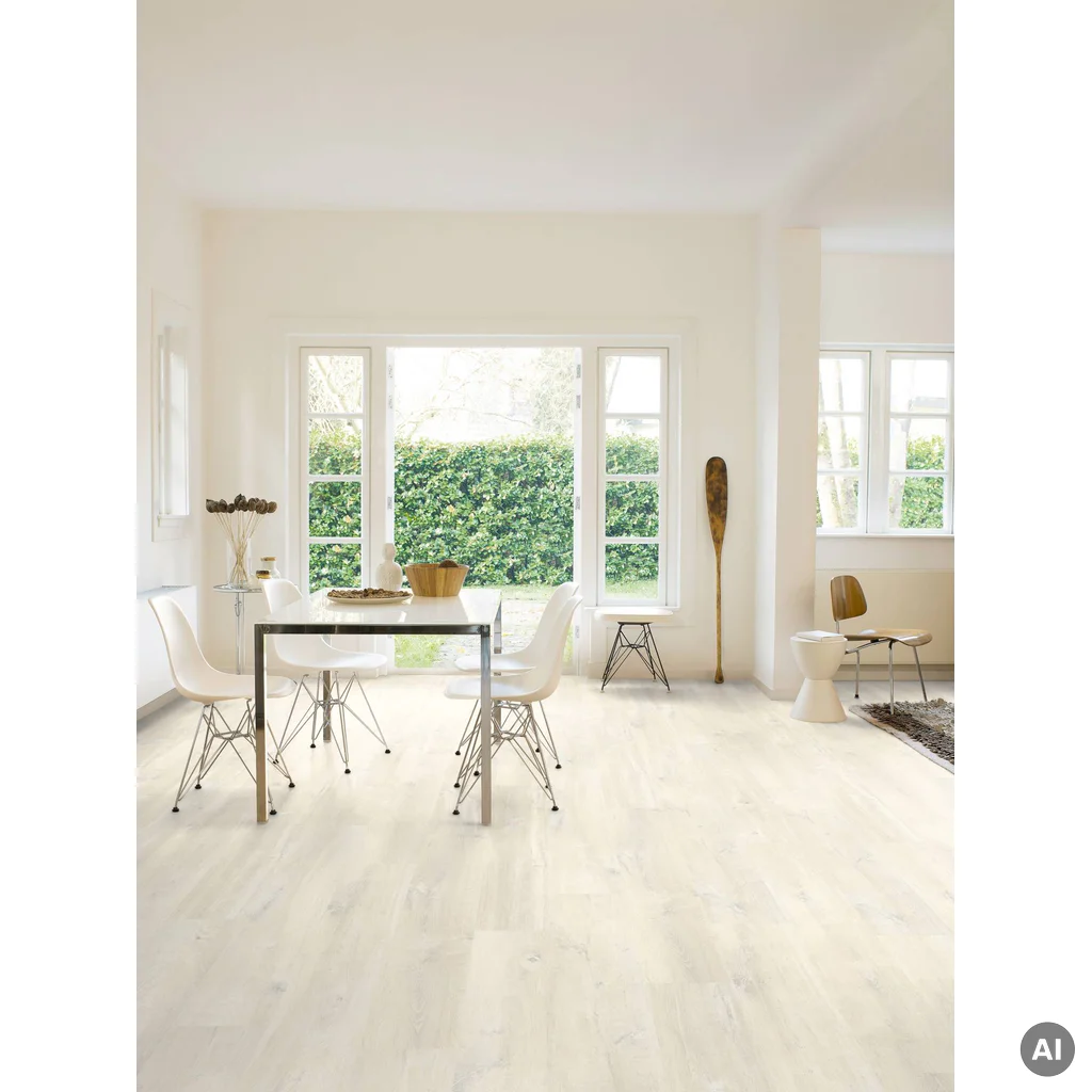Panele Podłogowe Dąb Biały Charlotte CRH3178 AC4 7 mm, Panele podłogowe, Creo, Quick-Step