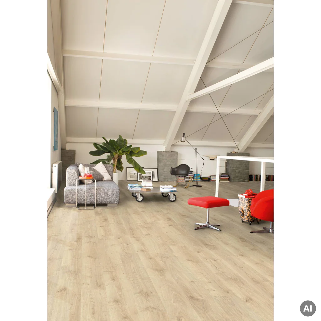 Panele Podłogowe Dąb Naturalny Virginia CRH3182 AC4 7 mm, Panele podłogowe, Creo, Quick-Step