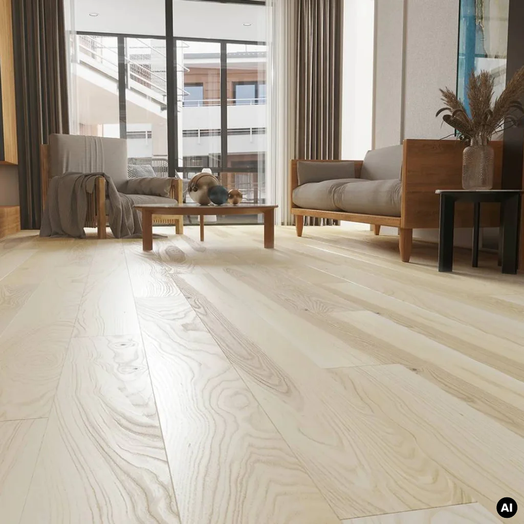 Podłoga drewniana Jesion Milkshake Grande 14 mm, 1WG000664, Deska barlinecka, Decor Line, Barlinek