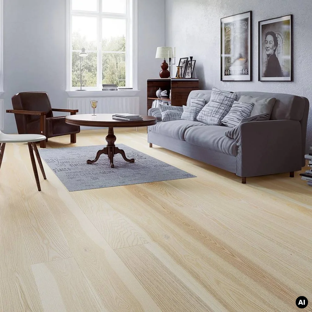 Podłoga drewniana Jesion Milkshake Grande 14 mm, 1WG000664, Deska barlinecka, Decor Line, Barlinek