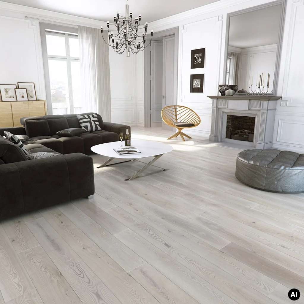 Podłoga drewniana Jesion Platinium Grande 14 mm, 1WG000554, Deska barlinecka, Decor Line, Barlinek