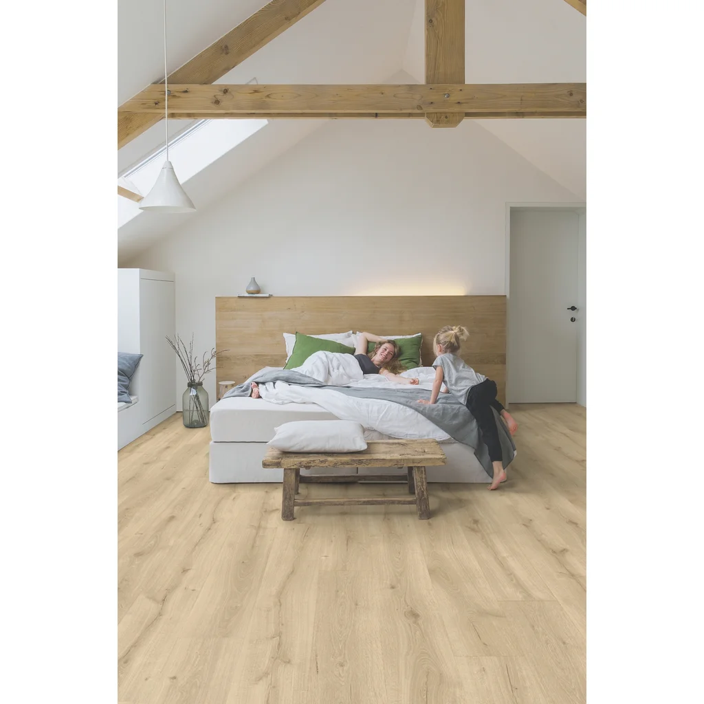 Panele Podłogowe Dąb Pustynny Naturalny Jasny MJ3550 AC4 9.5 mm, Panele podłogowe, Majestic, Quick-Step Unilin