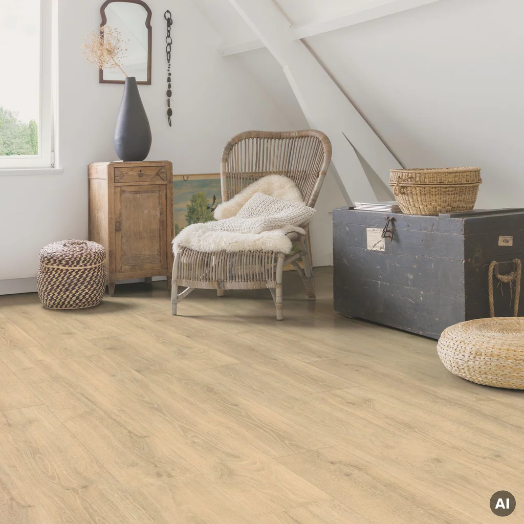 Panele Podłogowe Dąb Leśny Beżowy MJ3545 AC4 9.5 mm, Panele podłogowe, Majestic, Quick-Step