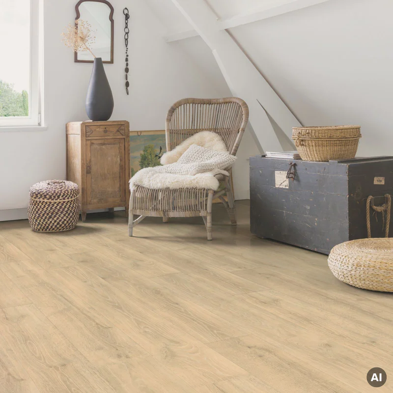 Panele Podłogowe Dąb Leśny Beżowy MJ3545 AC4 9.5 mm - 2