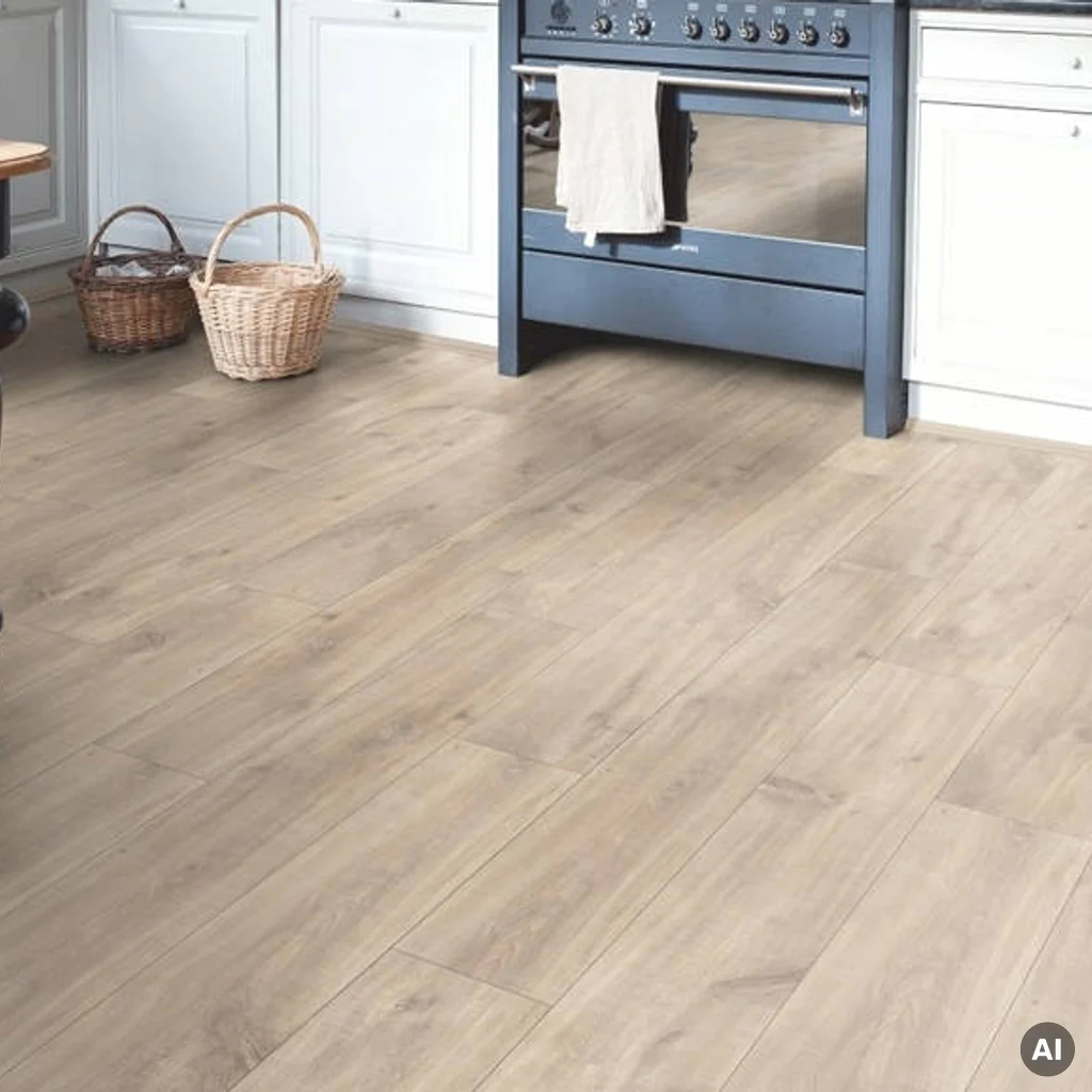 Panele Podłogowe Dąb Havanna Naturalny ze śladami cięcia piłą CLM1656 AC4 8 mm, Panele podłogowe, Classic, Quick-Step