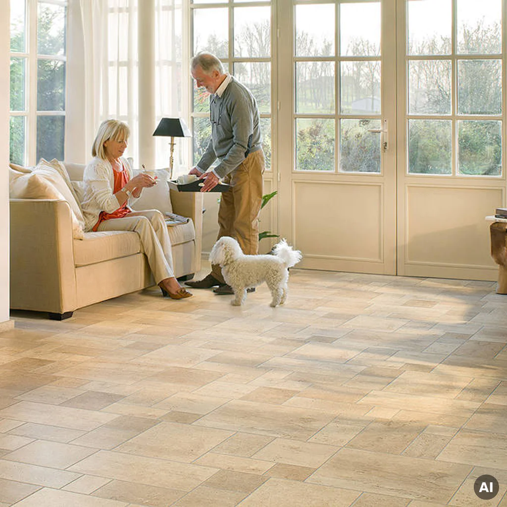 Panele Podłogowe Ceramika Jasna EXQ1554 8 mm AC4, Panele podłogowe, Exquisa, Quick-Step