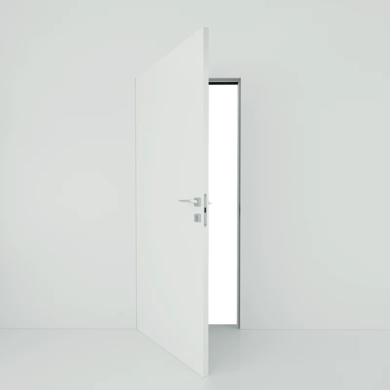 Drzwi ukryte białe + ościeżnica Sara Color lewe 90cm otwi