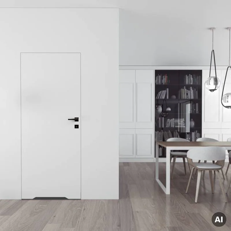 Drzwi Sara Eco 2 bezprzylgowe ukryte lewe WC 70 cm plaster m